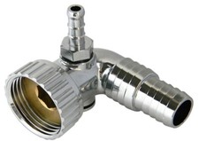 RACCORDO A MURO CROMATO IN